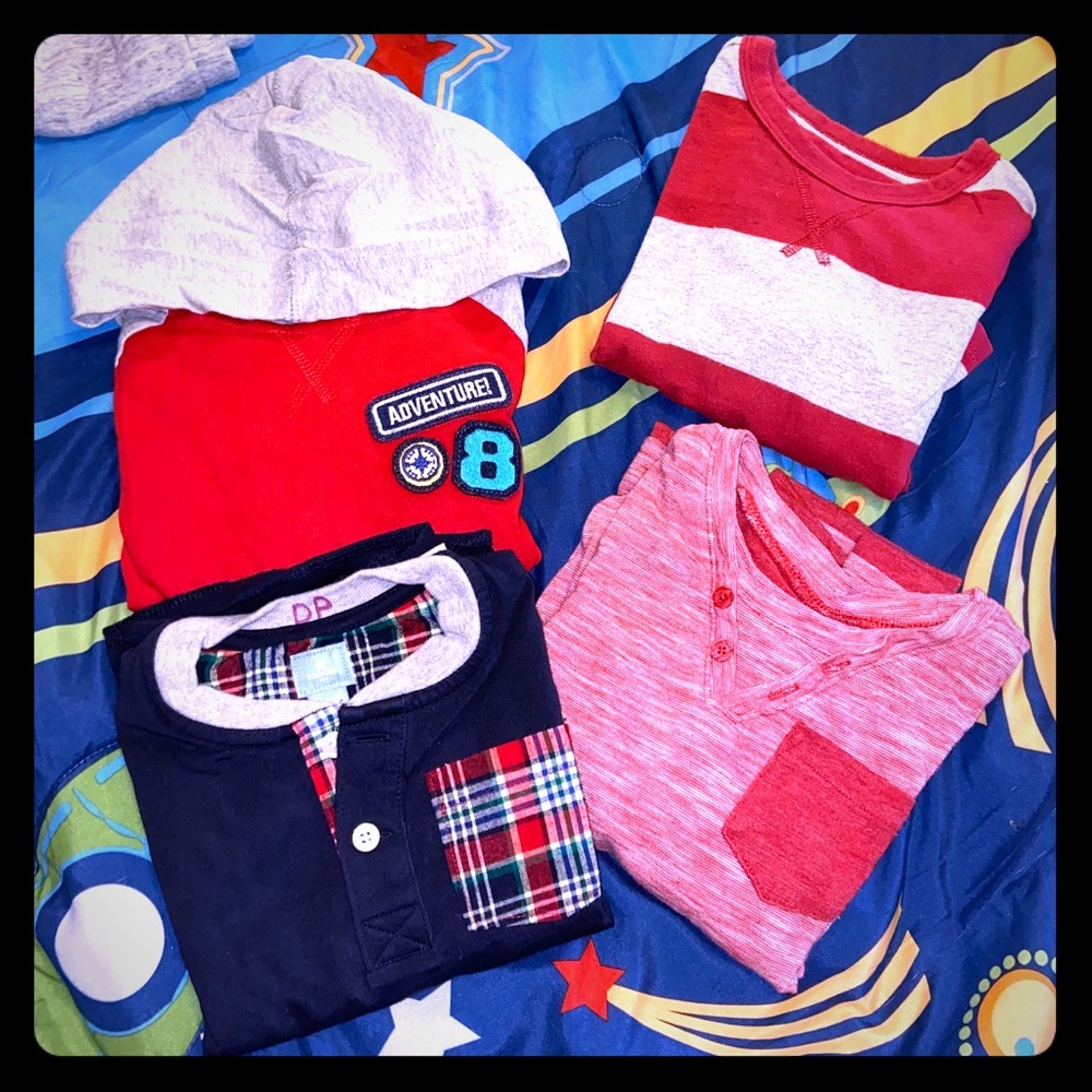 BUNDLE of 6 Long Sleeve T-shirts (4 + 2 FREE) 3T